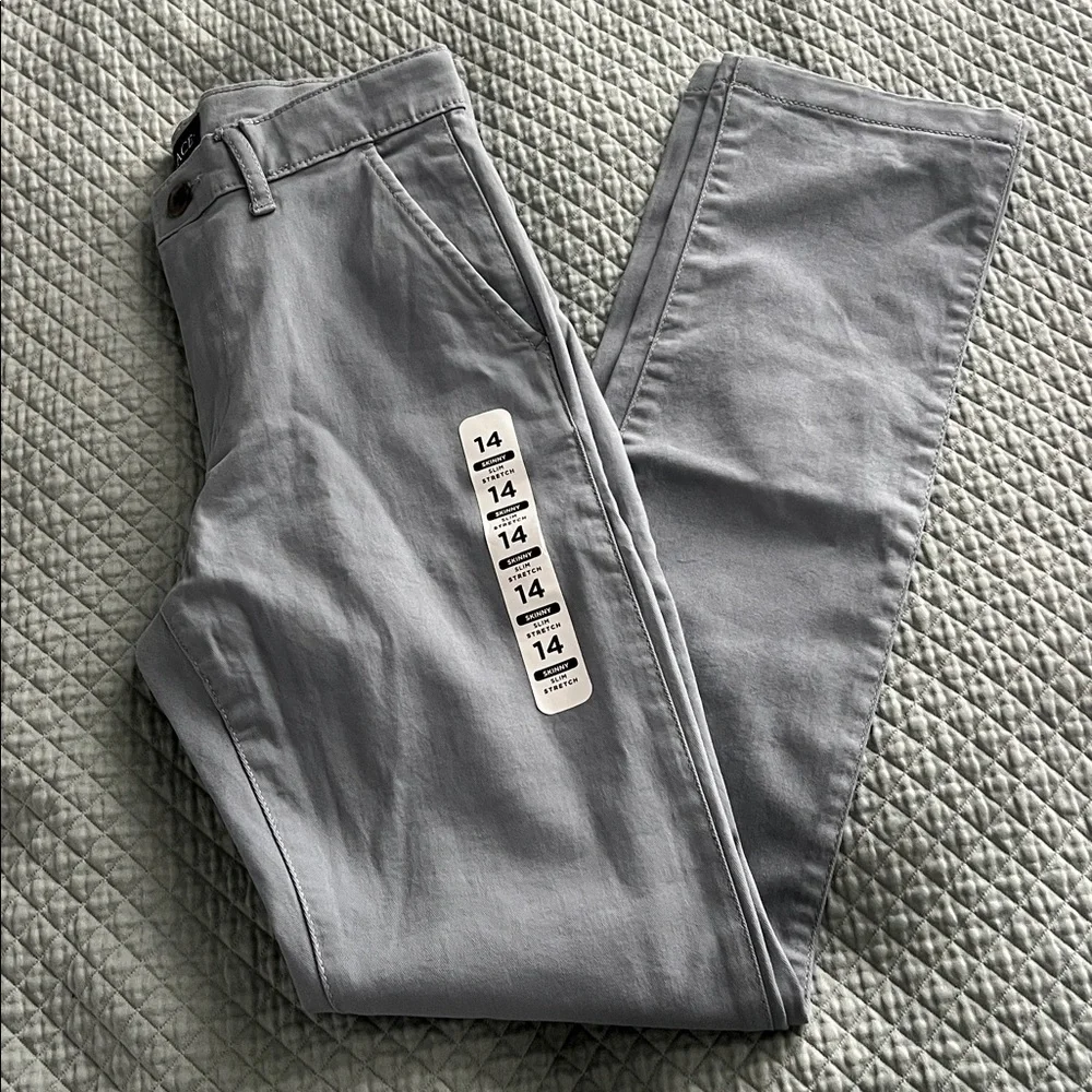 The Children’s Place Boys Uniform Stretch Skinny Chino Pants - Gray